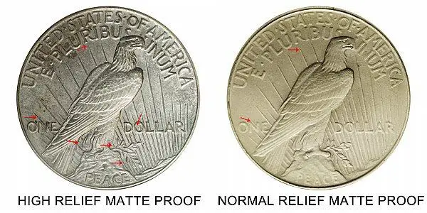 High relief coins