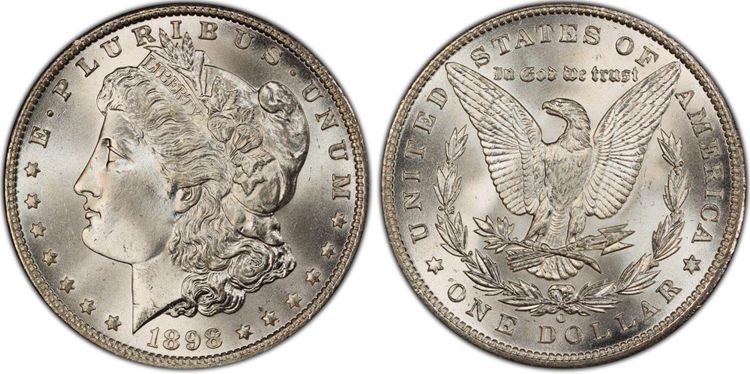 1898 O Morgan Silver Dollar Value & Price Chart