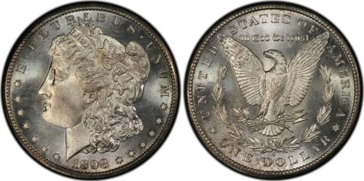 1898 S Morgan Silver Dollar Value & Price Chart