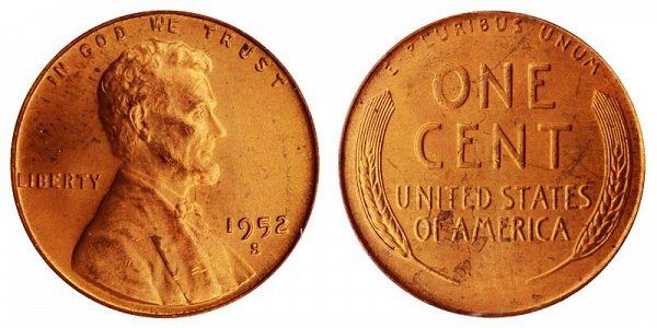 1952S Wheat Penny