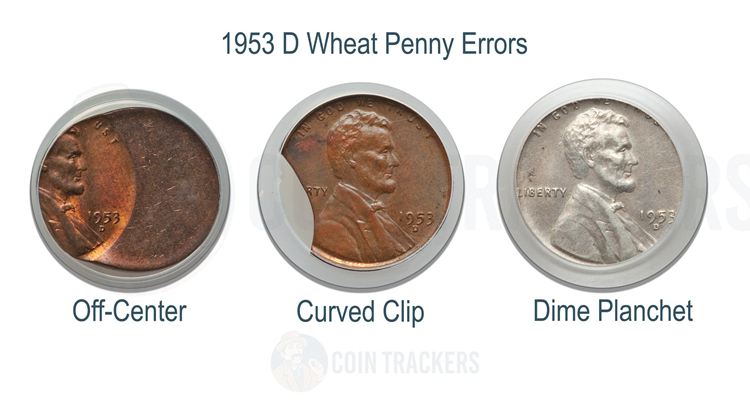 1953 D Wheat Penny Rare Varieties
