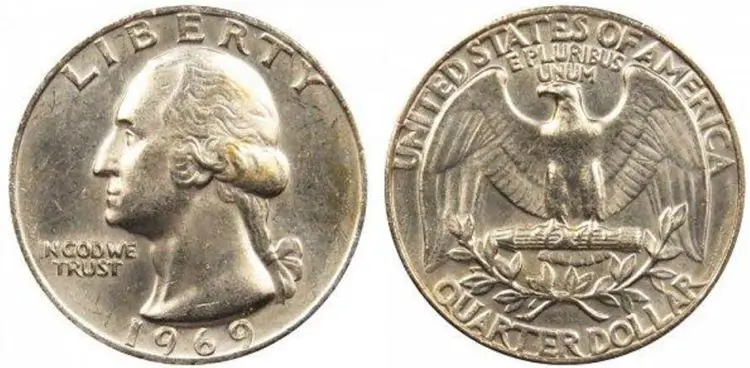 1969 Washington quarter