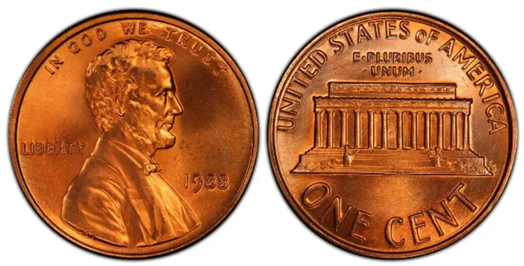 1988 No Mint Mark Penny Value