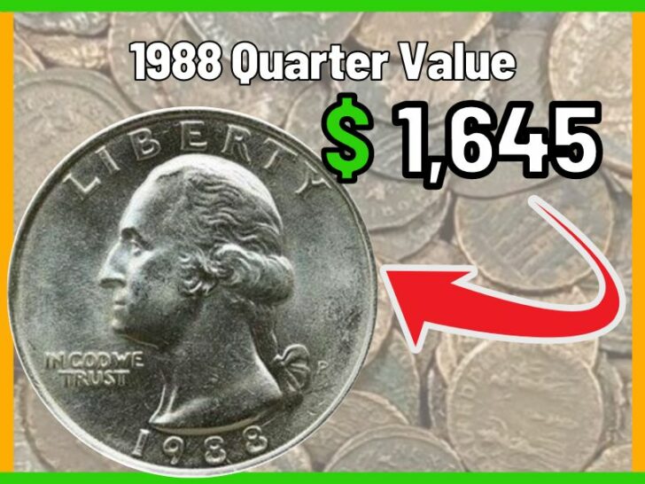 1988 Washington Quarter Value and Price Chart
