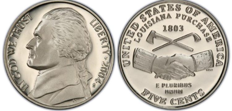 2004 S Jefferson Nickel Peace Medal Value