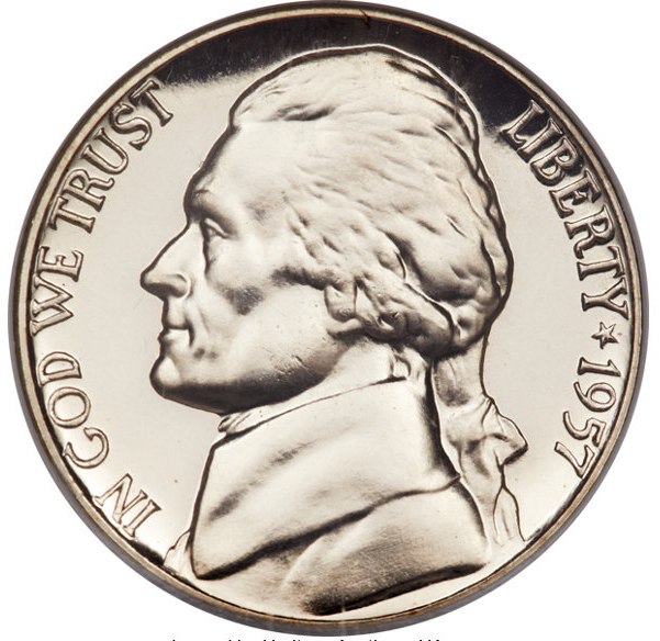 Most Valuable 1957 Jefferson Nickel