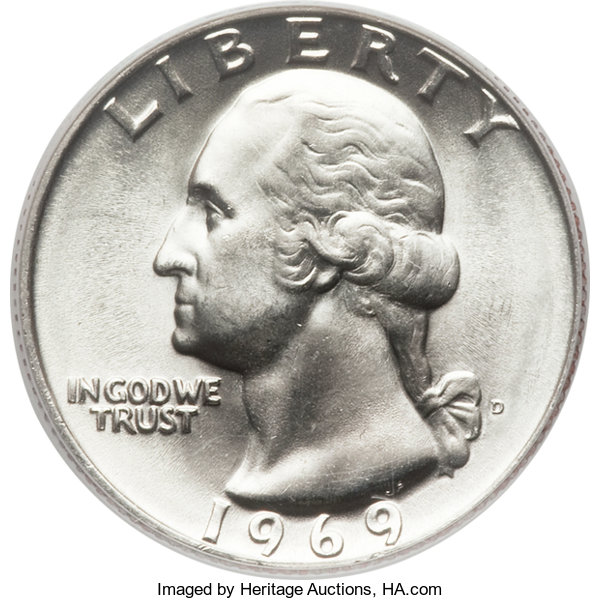 Most Valuable 1969 Washington Quarter