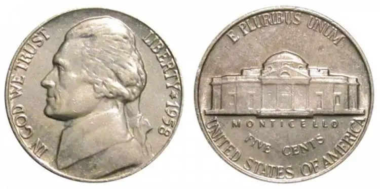The 1958 Jefferson Nickel