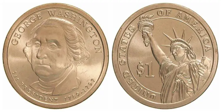 The George Washington Dollar coin
